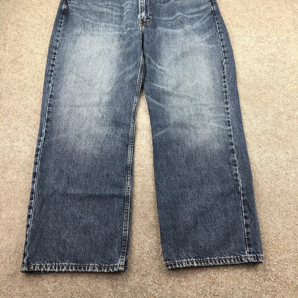 Levis 565 Jeans Mens 40x30 Blue Medium Wash Relaxed Straight Denim Pants Casual